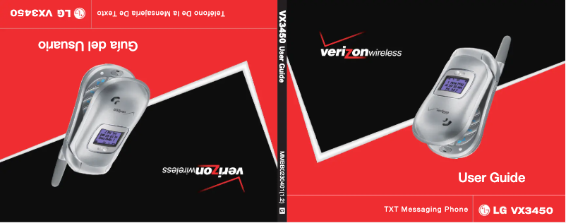 First page image of the manual for VX3450