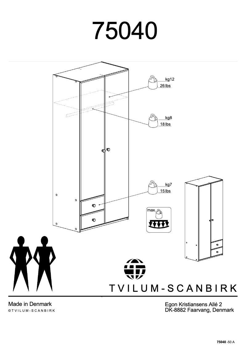 First page image of the manual for Dallerup (88x200x50)