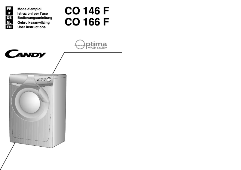 First page image of the manual for CO 146F/L1-S