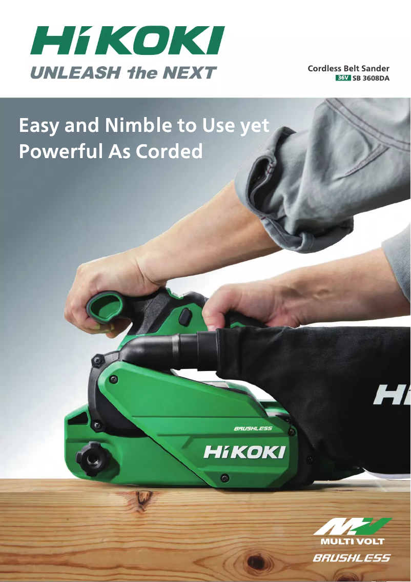 Page 1 of the manual Catalogue HiKOKI SB 3608DA