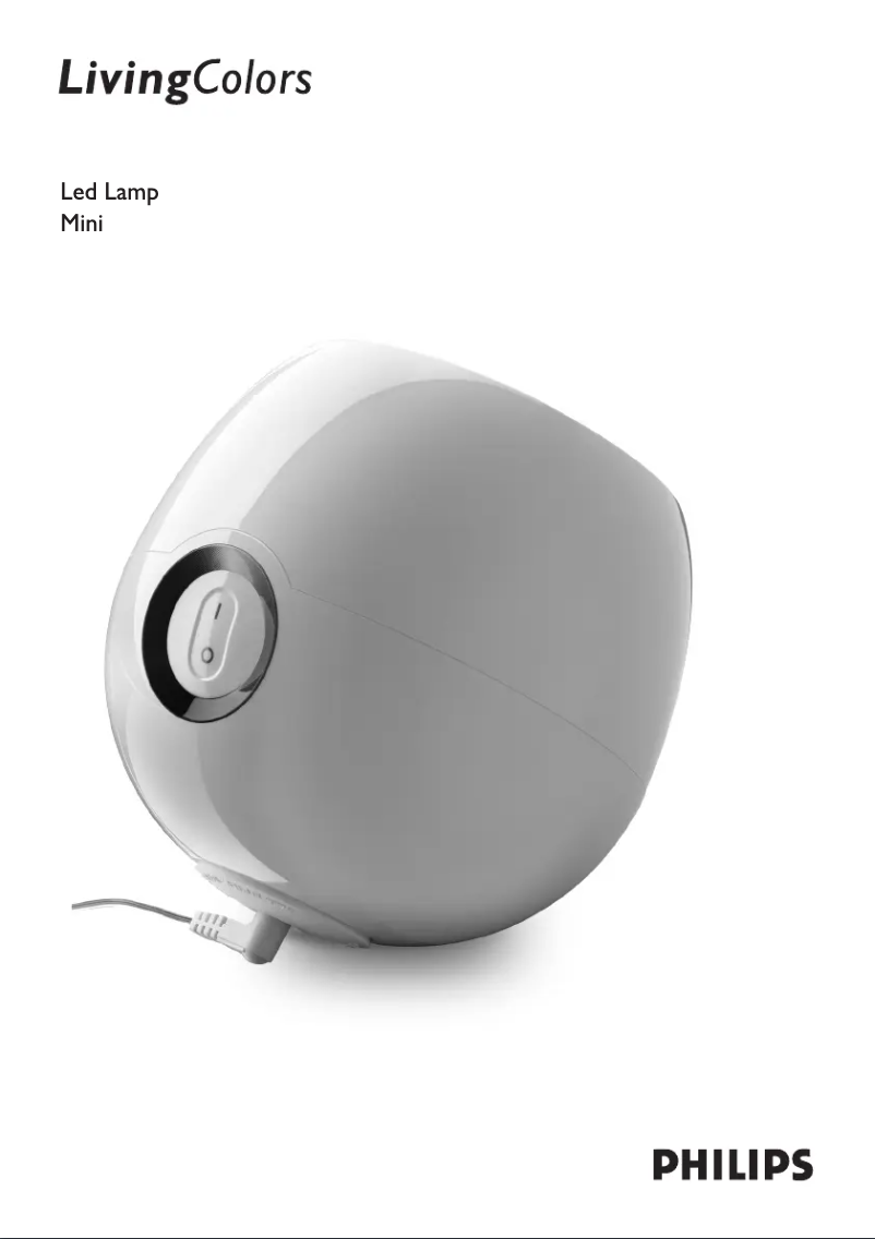 Page 1 of the manual User Manual Philips LivingColors Mini