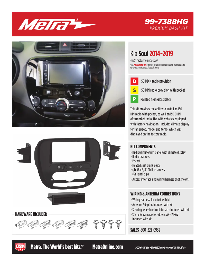 First page image of the manual for 99-7388HG