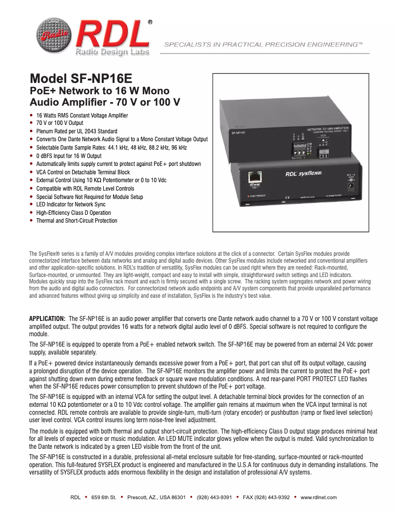 First page image of the manual for SF-NP16E