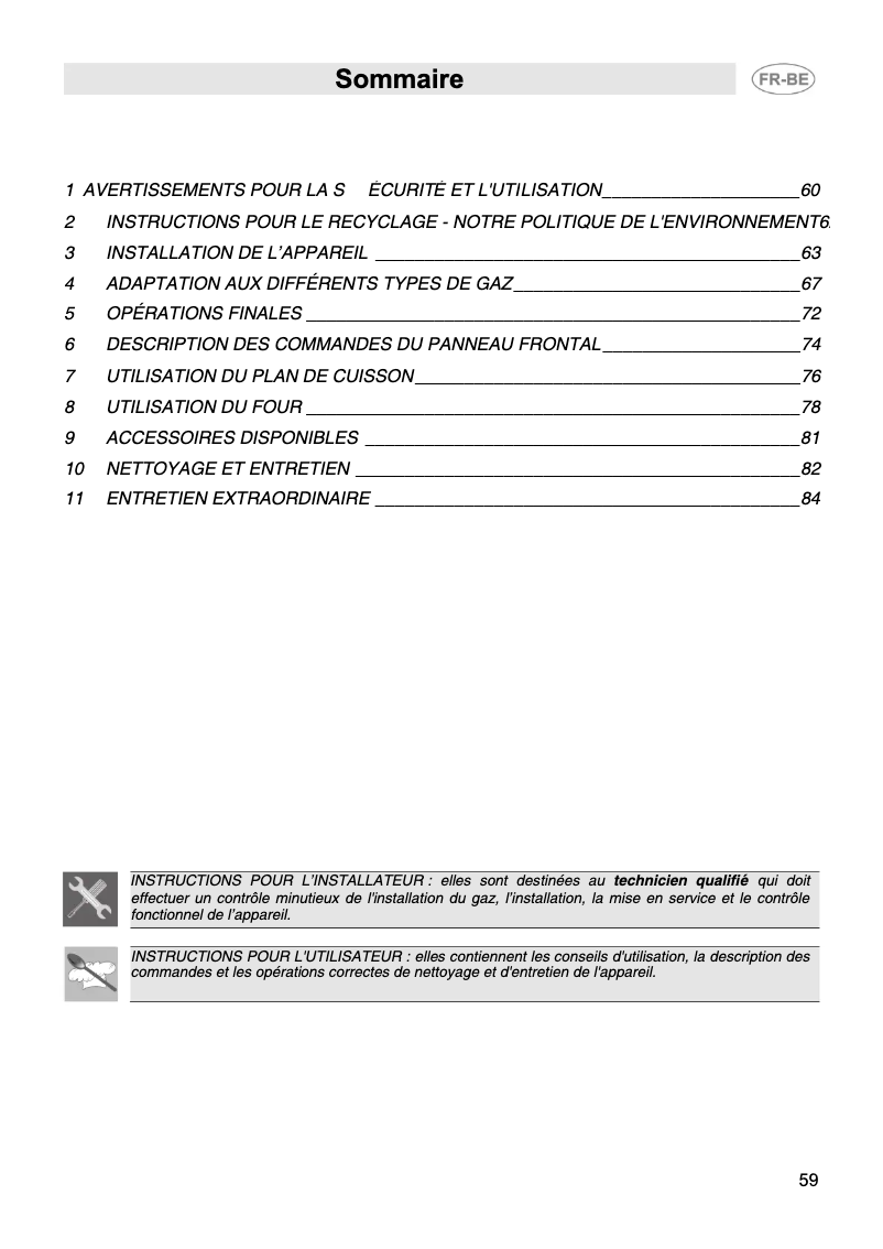 First page image of the manual for CB91GV1
