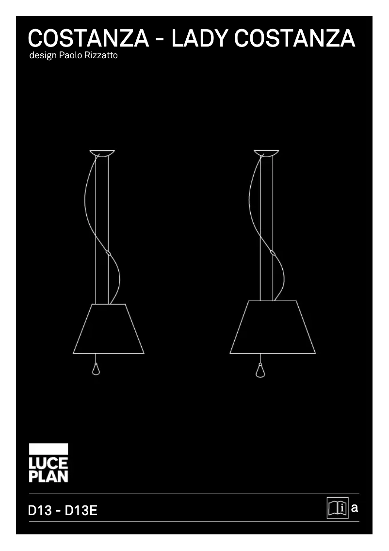 Page 1 of the manual User Manual Luceplan Grande Costanza