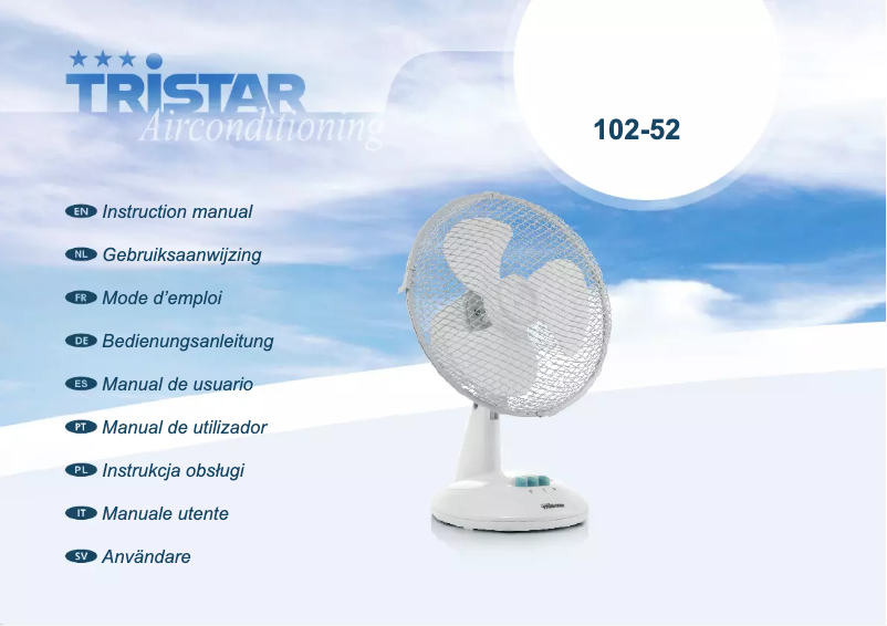 Page 1 of the manual User Manual TriStar VE-5923