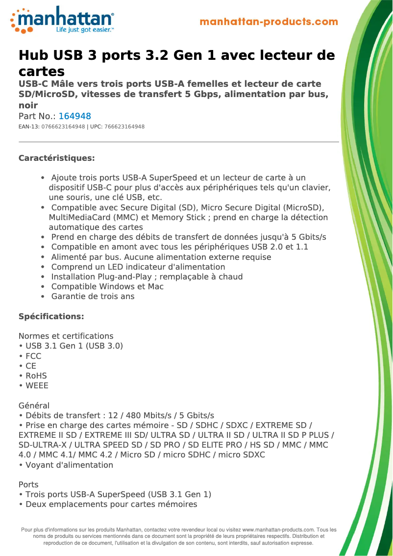 First page image of the manual for 164948