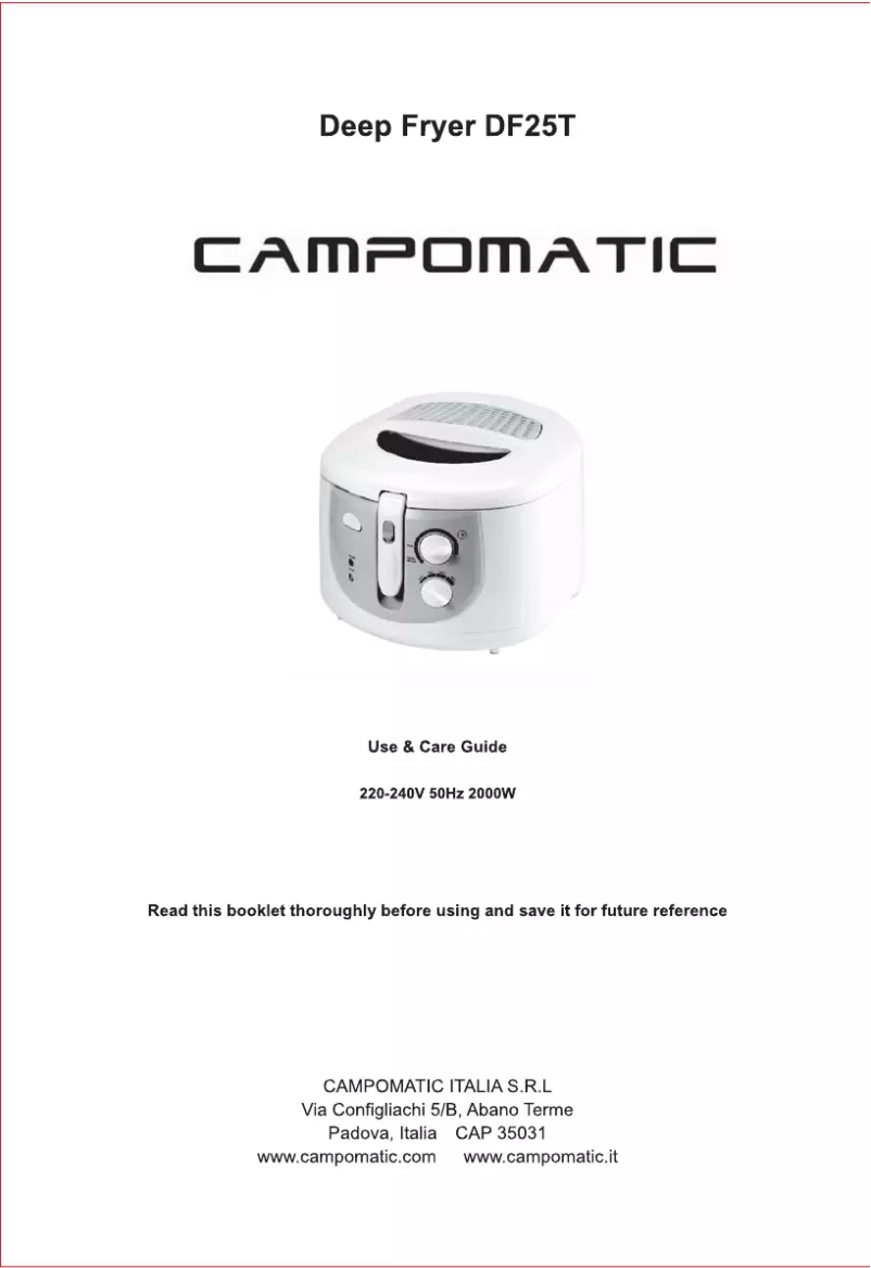 Page 1 of the manual User Manual Campomatic DF25T