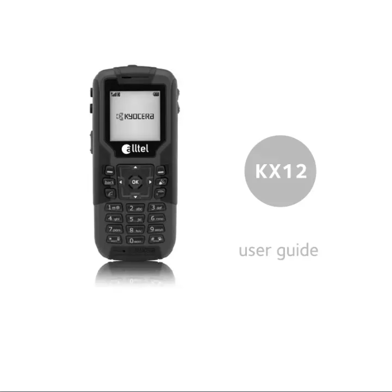 First page image of the manual for KX12