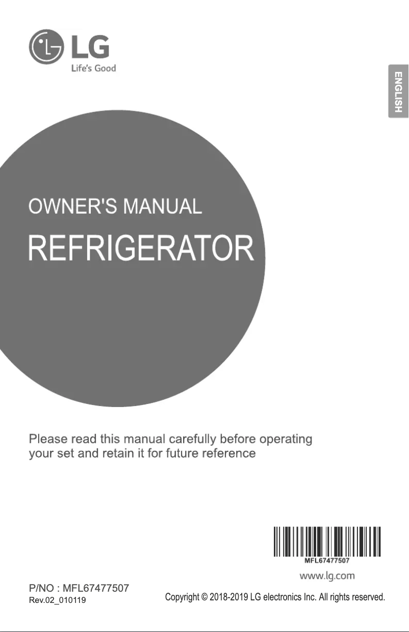 Page 1 of the manual User Manual LG GL-C432HXCN