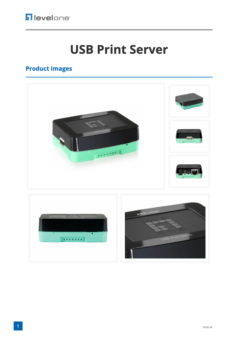 First page image of the manual for FPS-1032