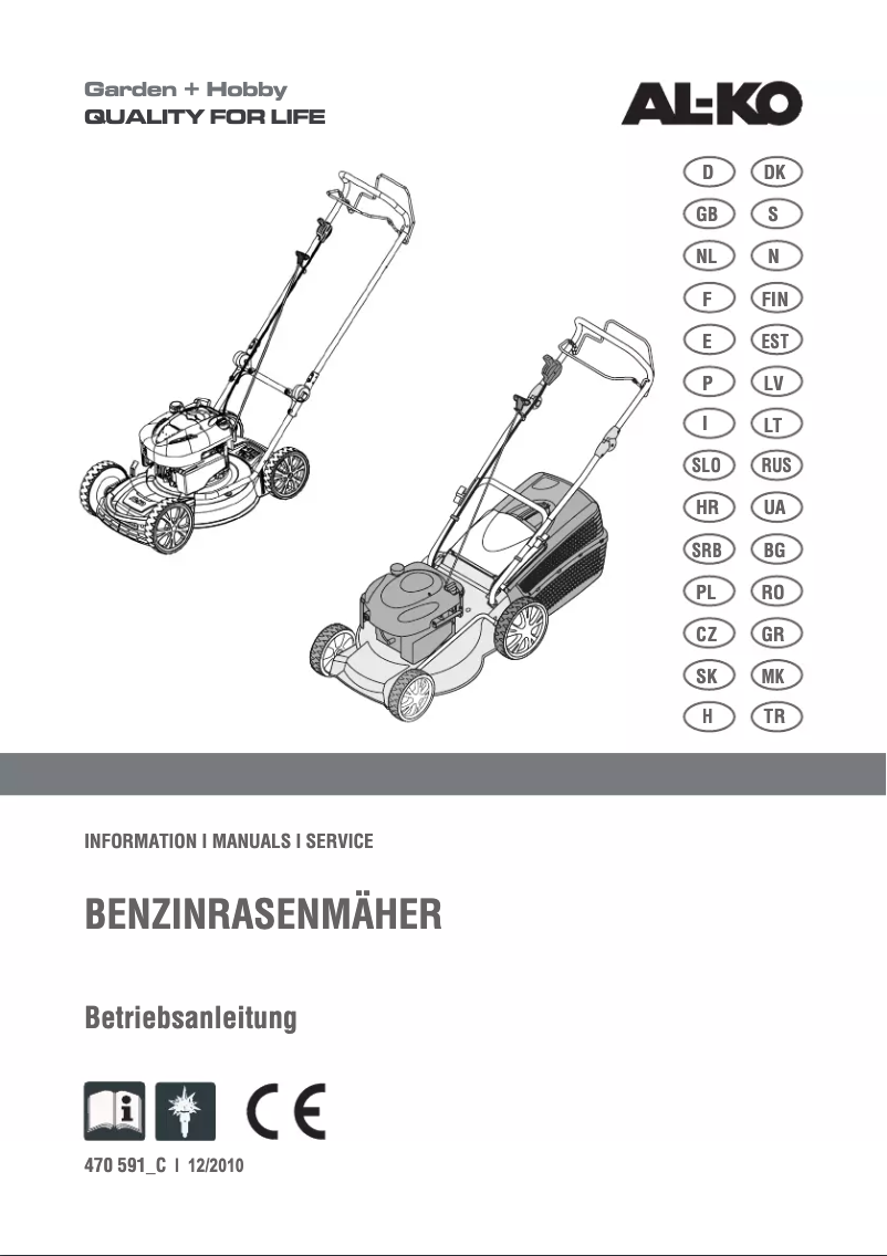 First page image of the manual for 4610 HPD Easy-Mow