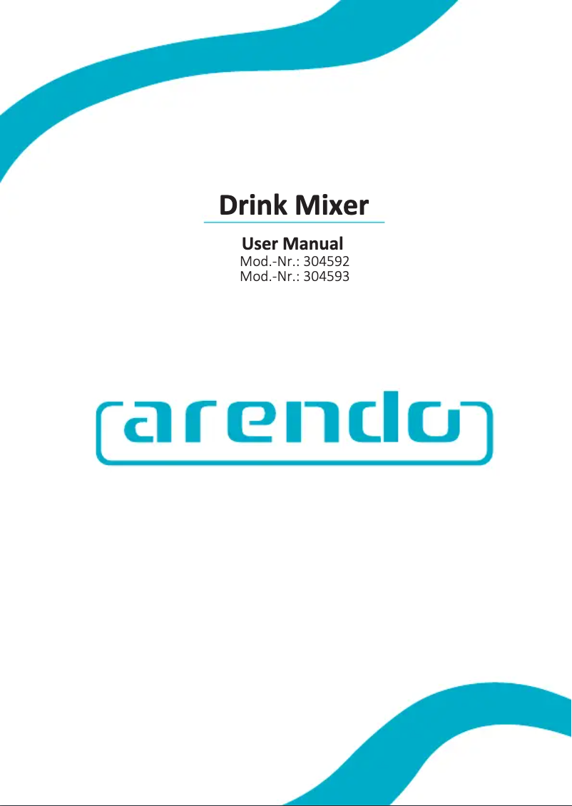 Page 1 of the manual User Manual Arendo 304592