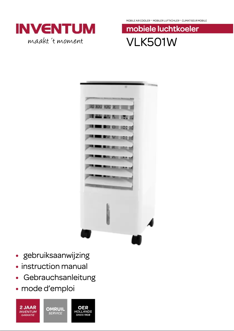 Page 1 of the manual User Manual Inventum VLK501W