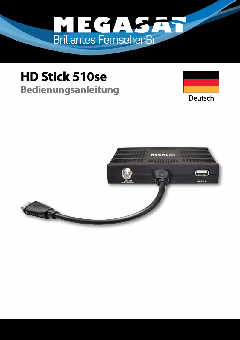 Page 1 of the manual User Manual Megasat HD Stick 510se