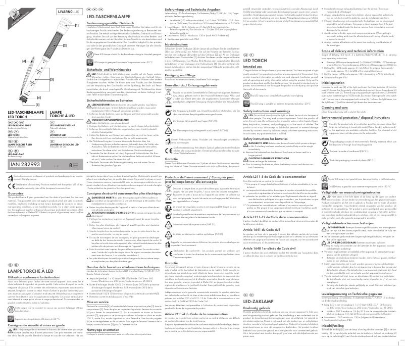 First page image of the manual for IAN 282993