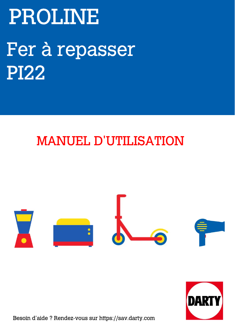 First page image of the manual for PI22