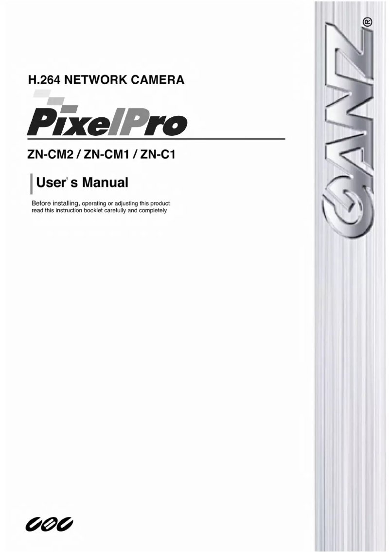 Page 1 of the manual User Manual Ganz PixelPro ZN-CM2