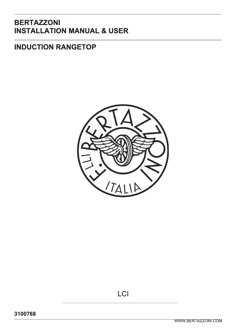 Page 1 of the manual User Manual Bertazzoni MAST365IRTXT