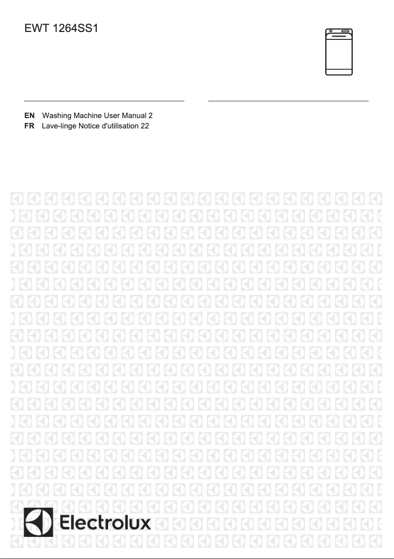 Page 1 of the manual User Manual Electrolux EWT1264SS1