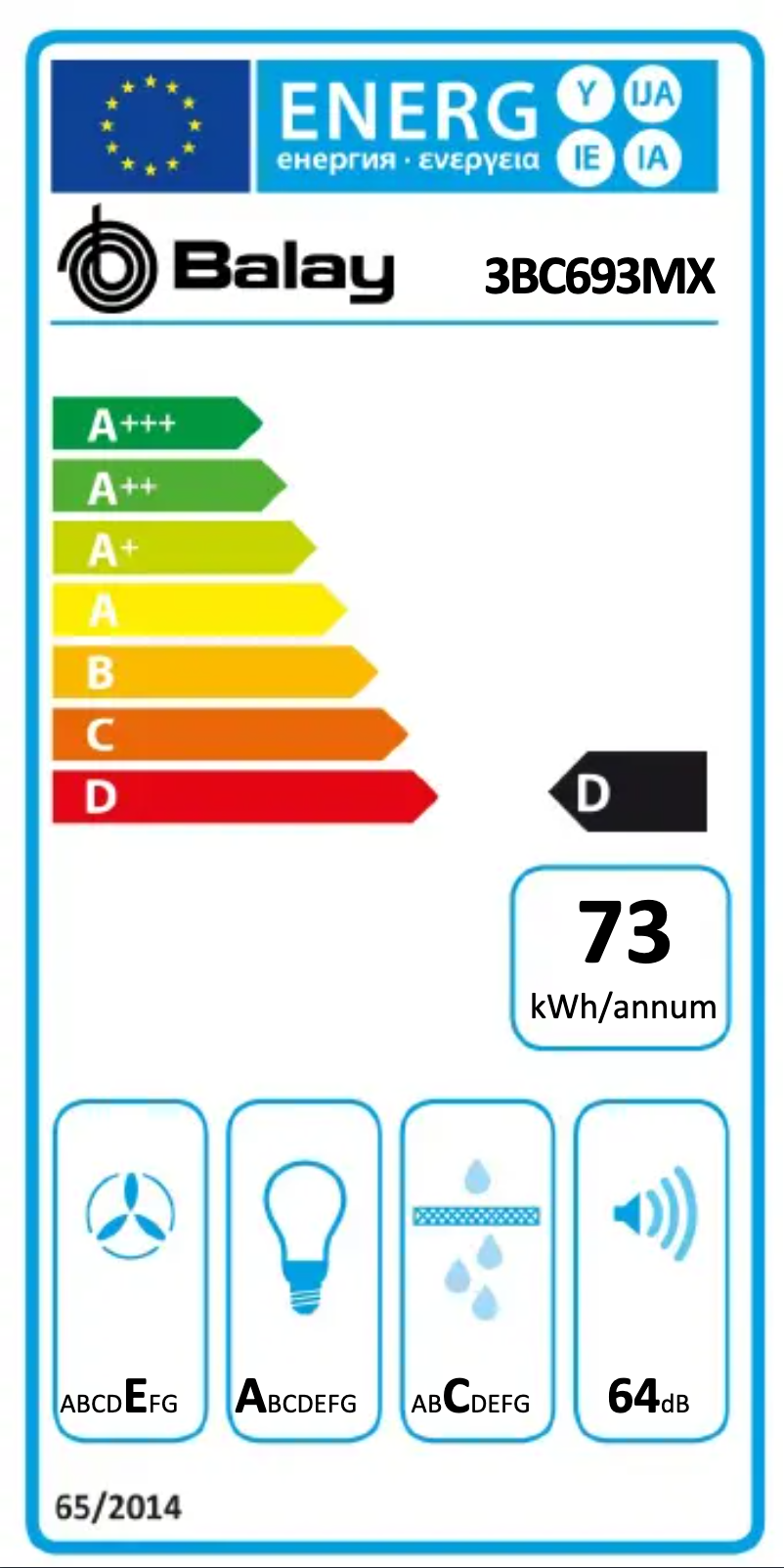 First page image of the manual for 3BC693MX