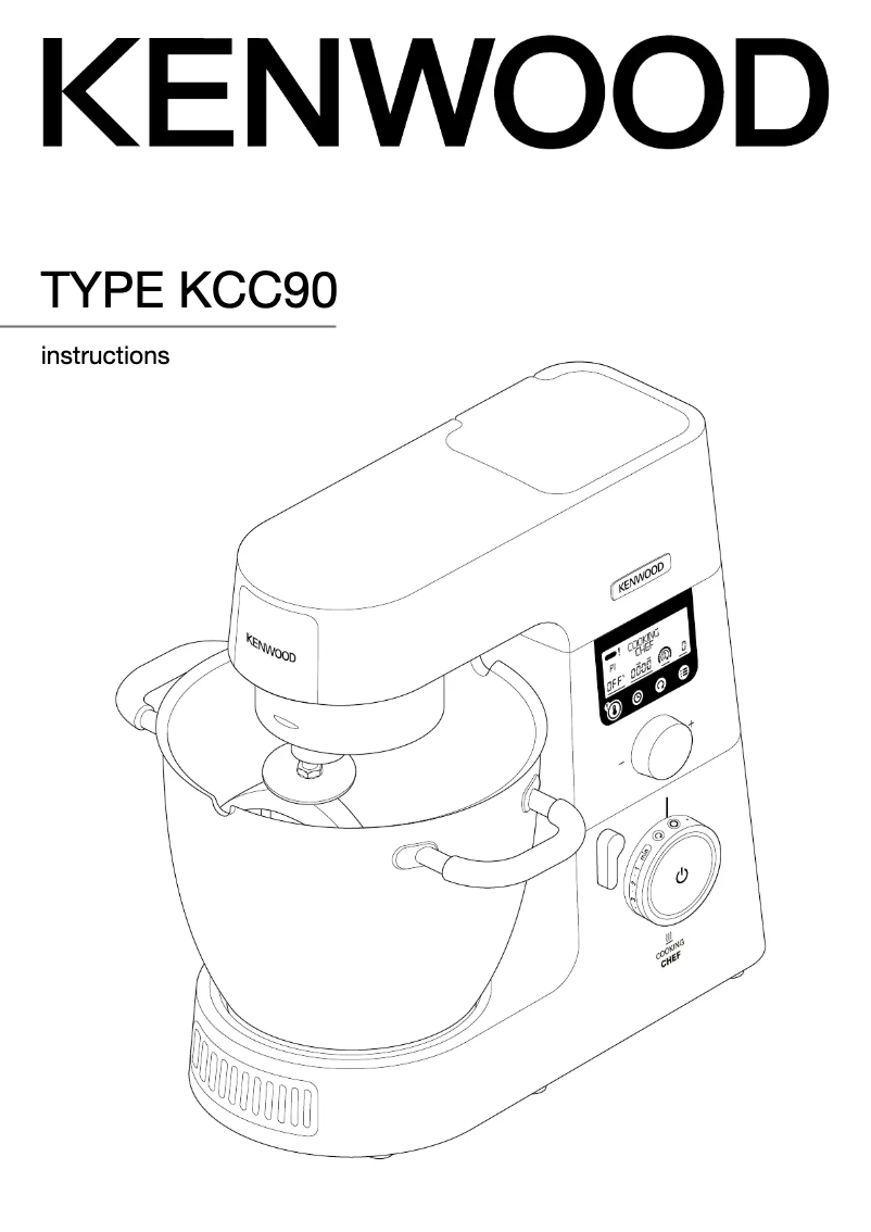 First page image of the manual for Cooking Chef KCC90
