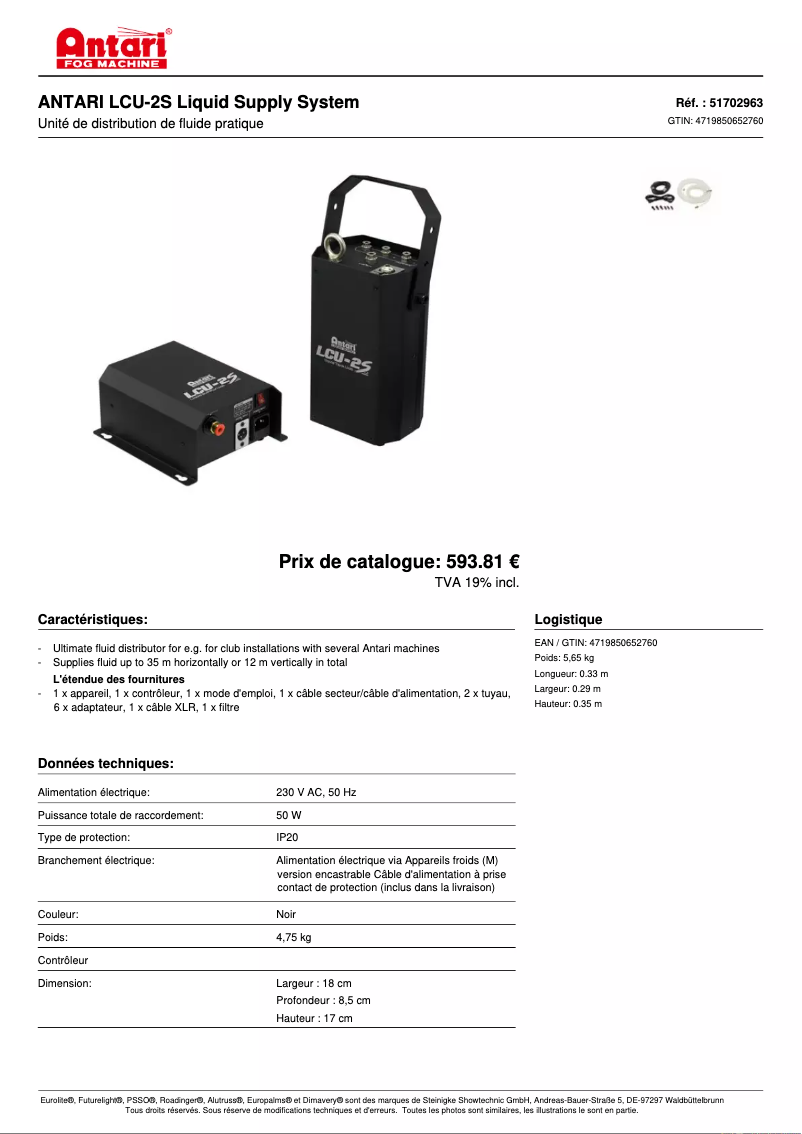 First page image of the manual for LCU-2S