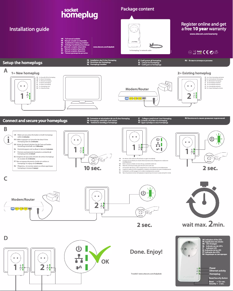 Page 1 of the manual User Manual Sitecom LN-552