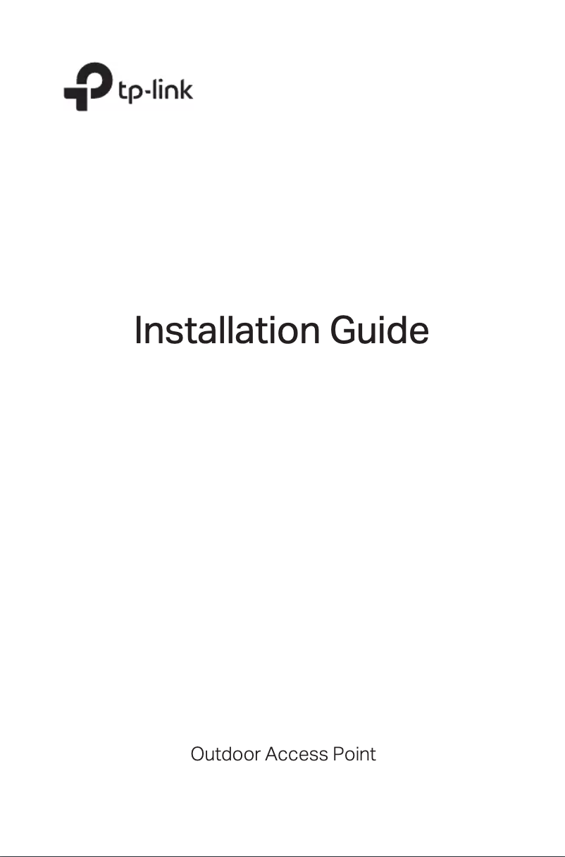 Page 1 of the manual Installation Guide TP-Link CPE510