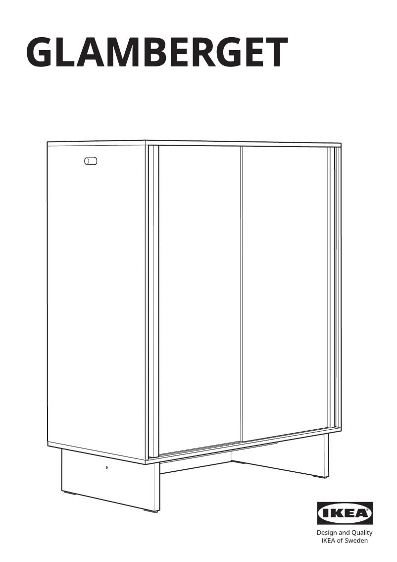 Page 1 of the manual User Manual Ikea GLAMBERGET 205.645.12