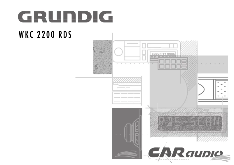 First page image of the manual for WKC 2201 RDS