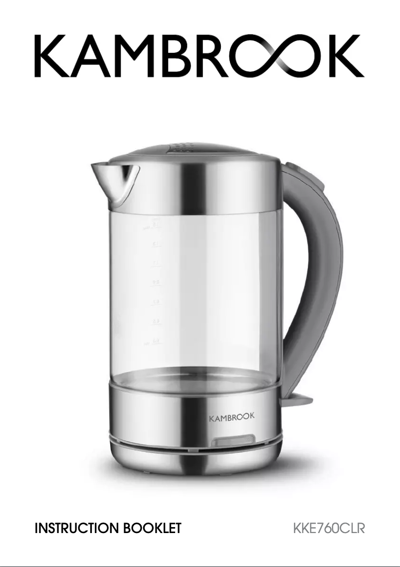 First page image of the manual for KKE760