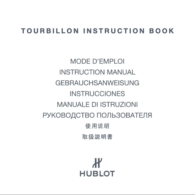 First page image of the manual for Classic Fusion Tourbillon Cathedral Minute Repeater Carbon 504.QX