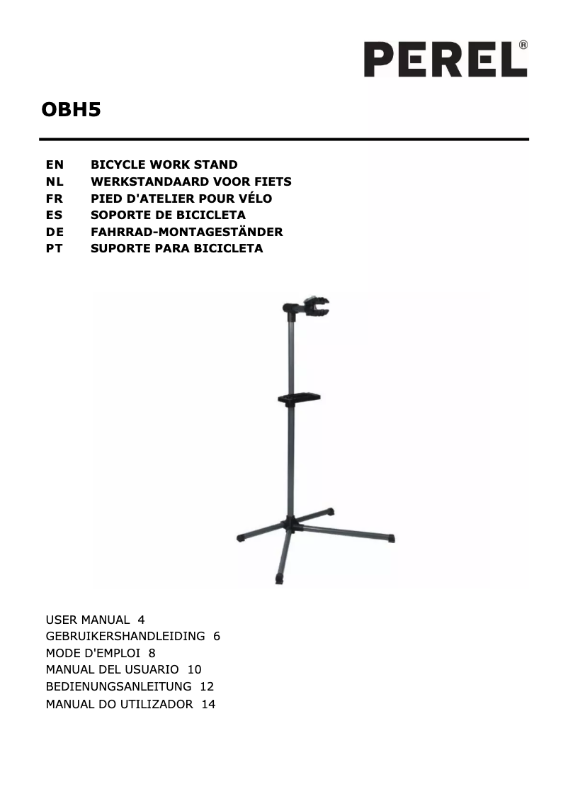 Page 1 of the manual User Manual Velleman OBH5