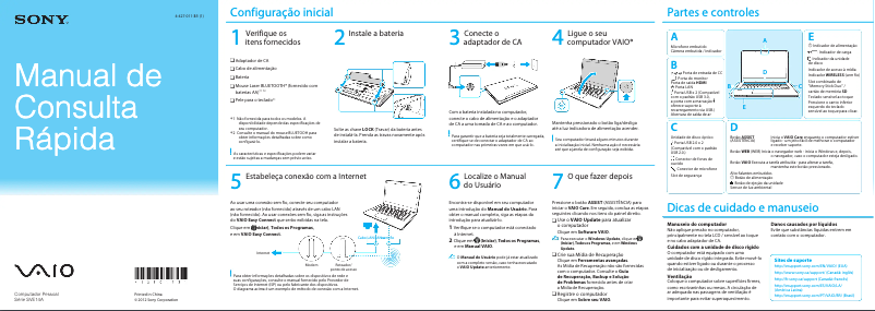 Page 1 of the manual User Manual Sony Vaio SVE14A16FBW