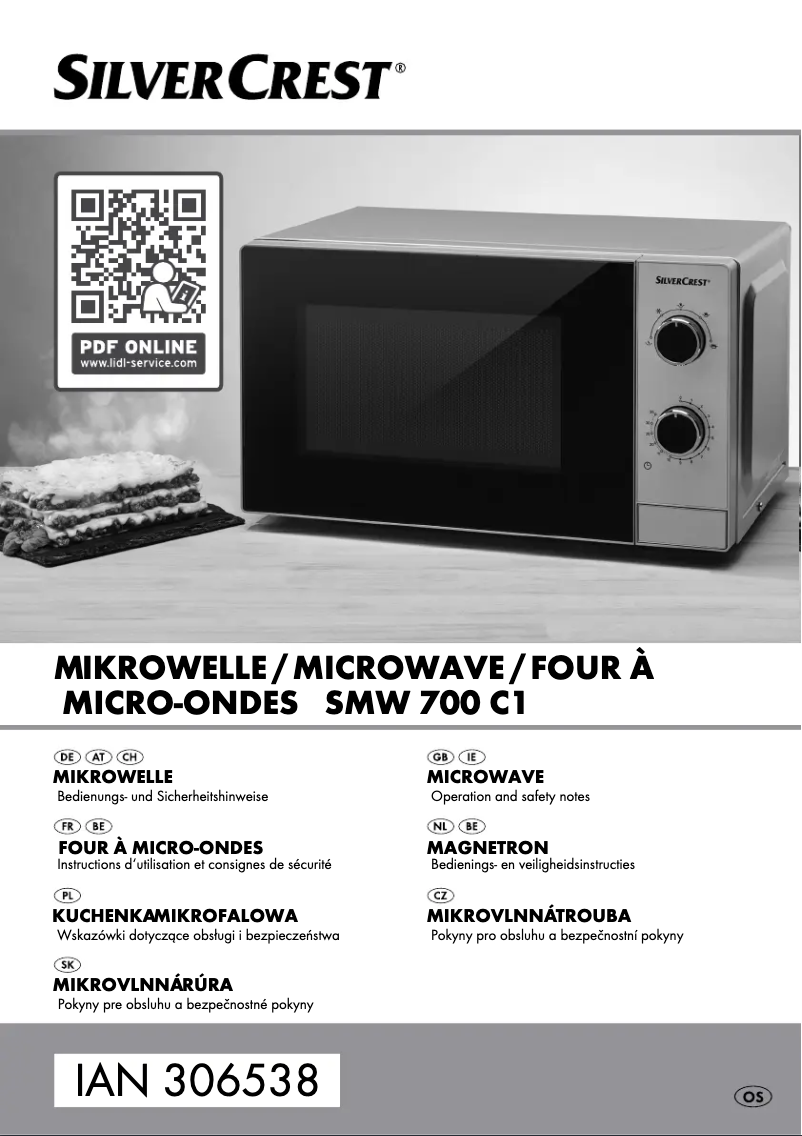 First page image of the manual for SMW 700 C1