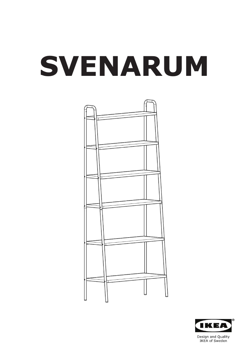 Page 1 of the manual User Manual Ikea SVENARUM 105.003.23