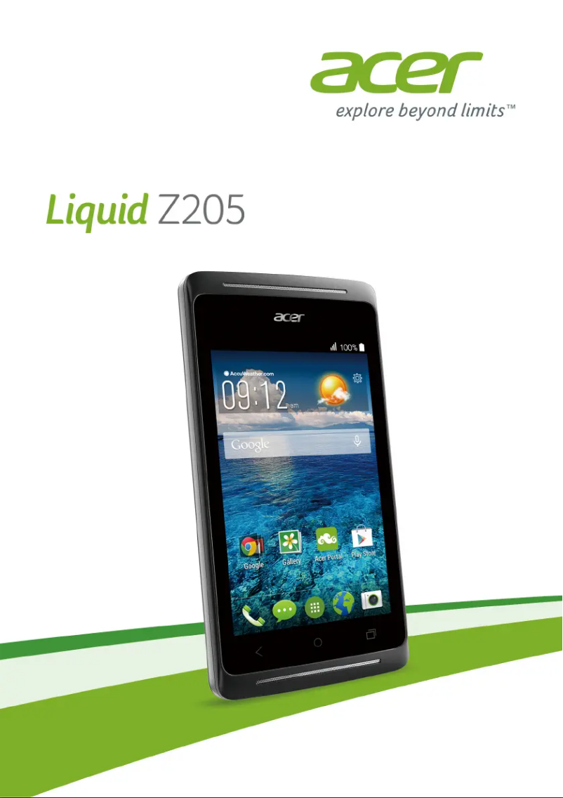 Page 1 of the manual User Manual Acer Liquid Z205