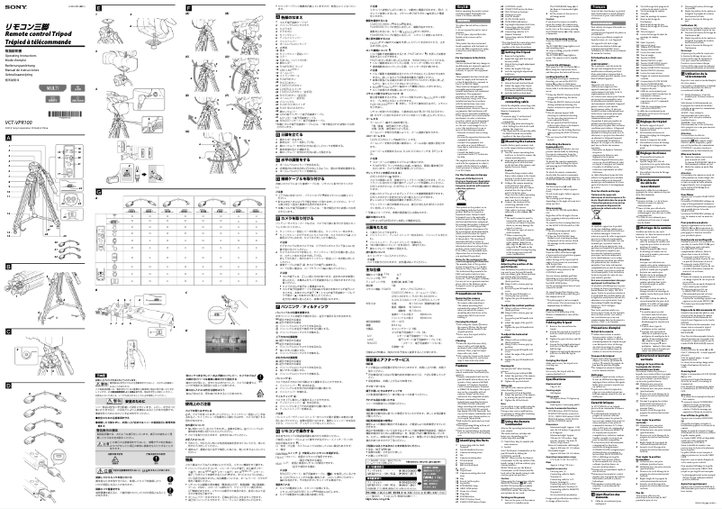 Page 1 of the manual User Manual Sony VCT-VPR100