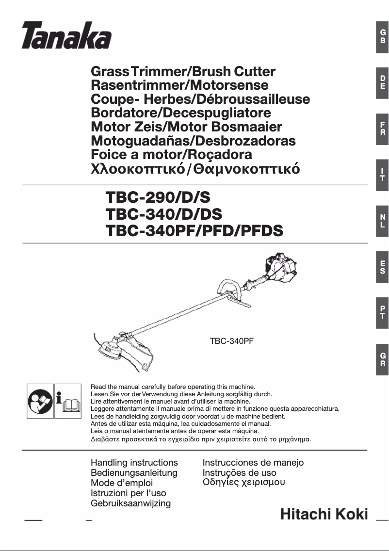 First page image of the manual for TBC-290