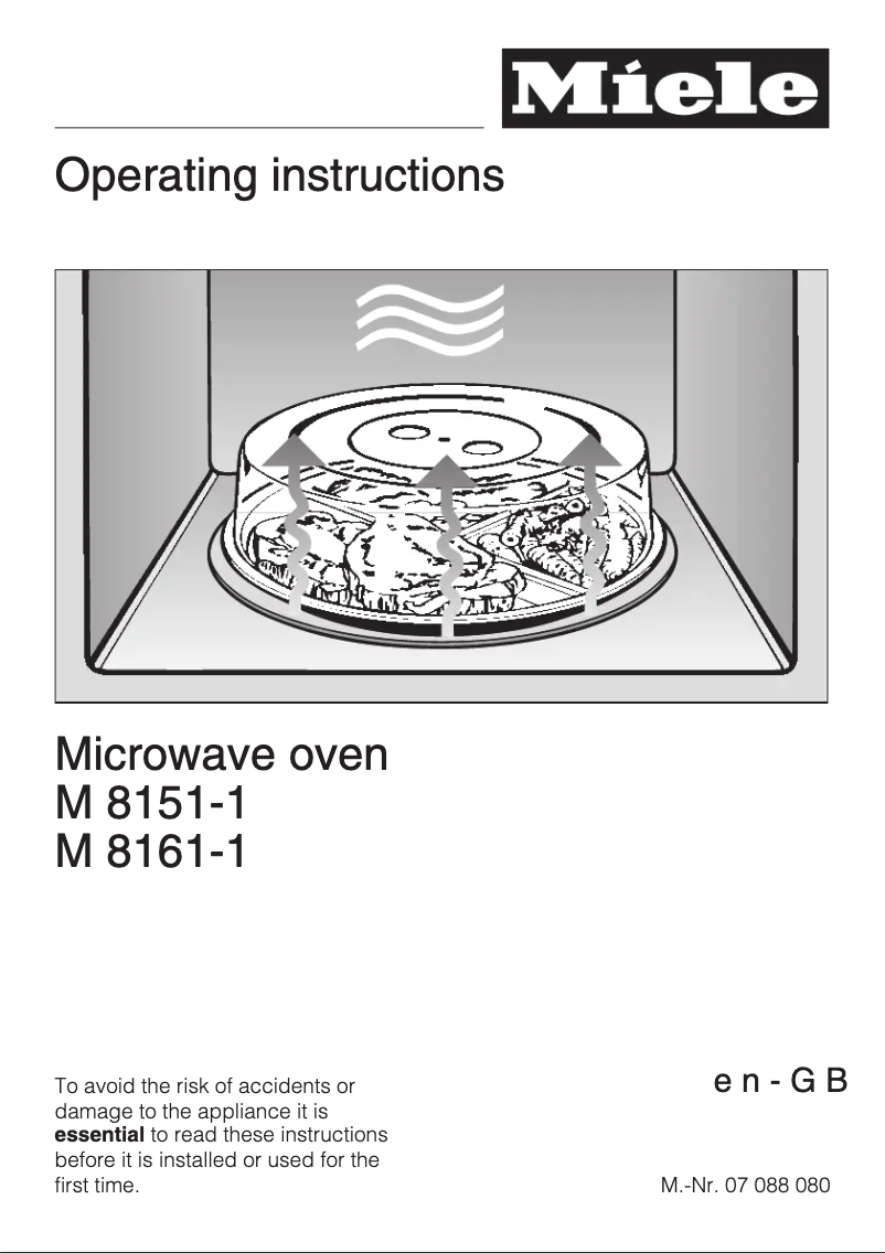 First page image of the manual for M 8161-1