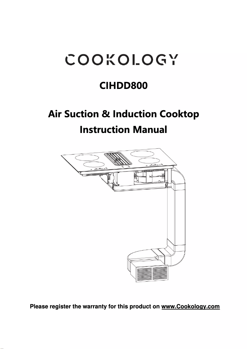 Page 1 of the manual User Manual Cookology CIHDD800