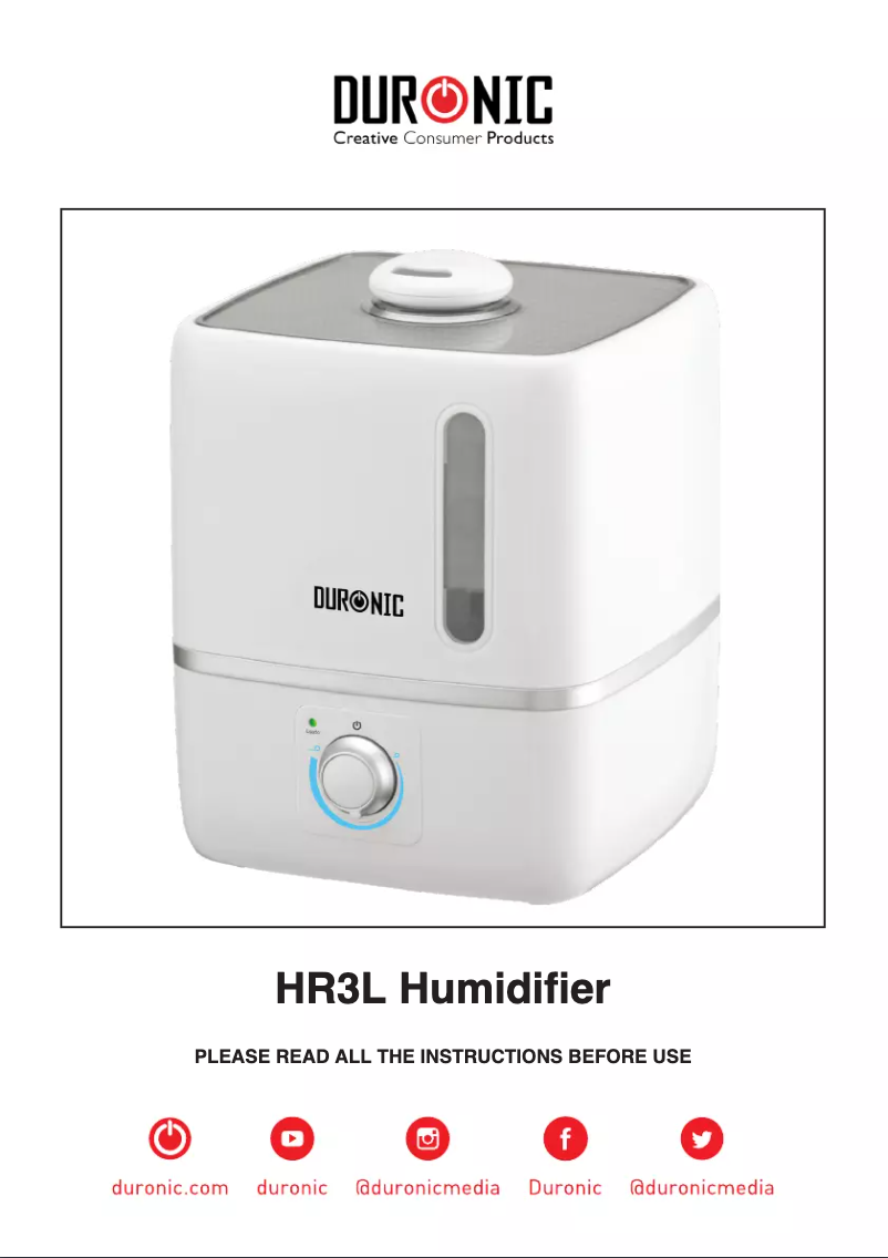 First page image of the manual for HR3L