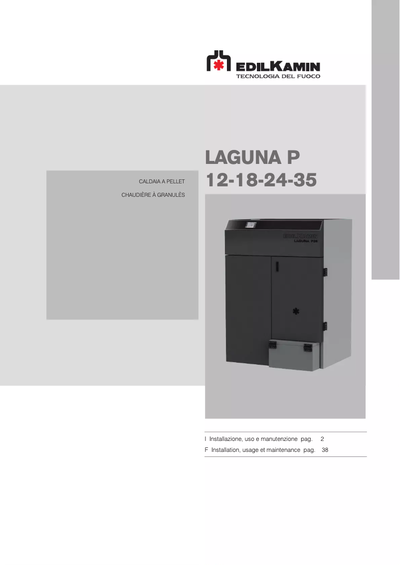 First page image of the manual for LAGUNA P