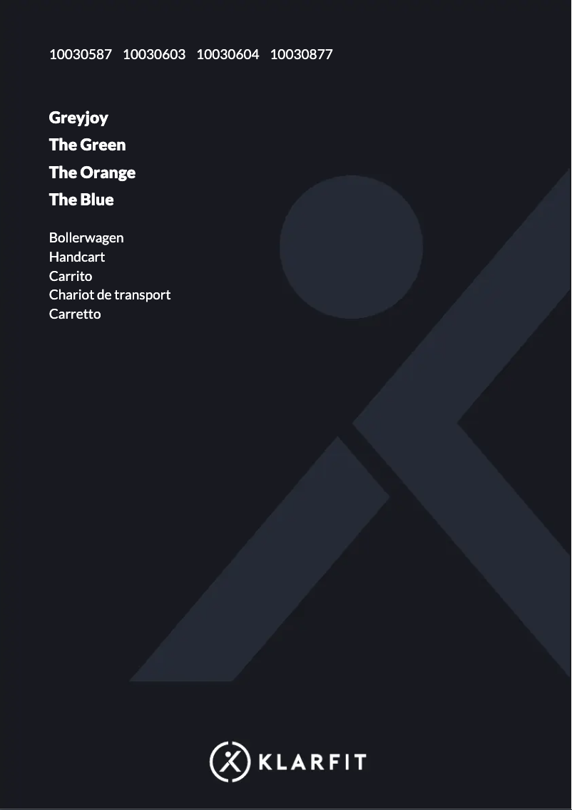 First page image of the manual for Greyjoy