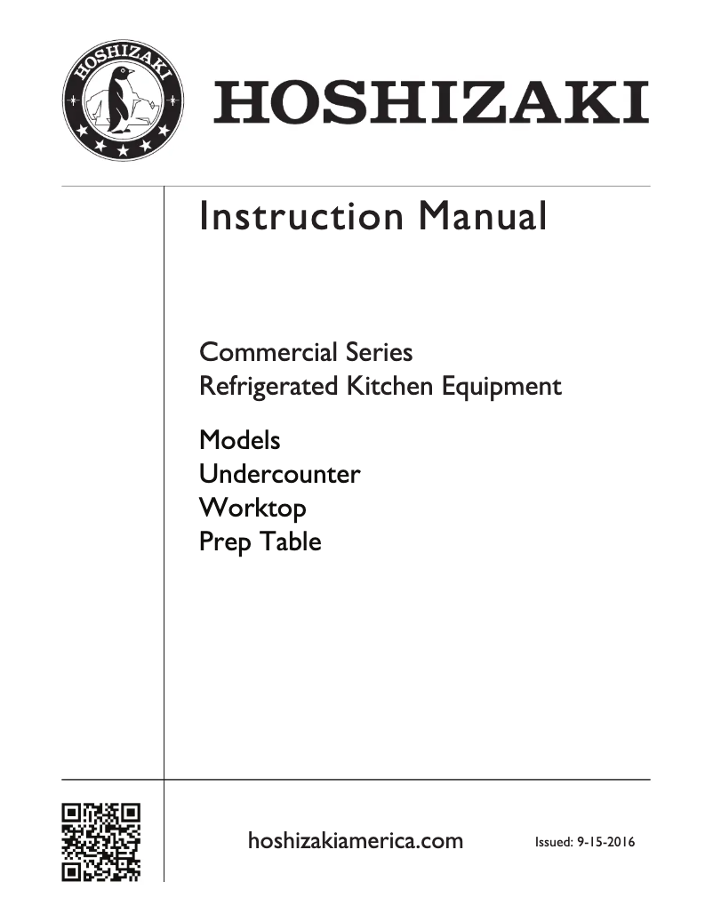 First page image of the manual for CRMF48-W