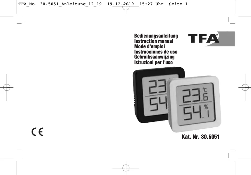 First page image of the manual for 30.5051