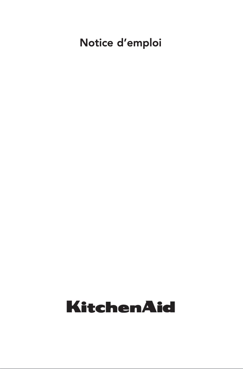 Page 1 of the manual User Manual KitchenAid KMQCX 38600