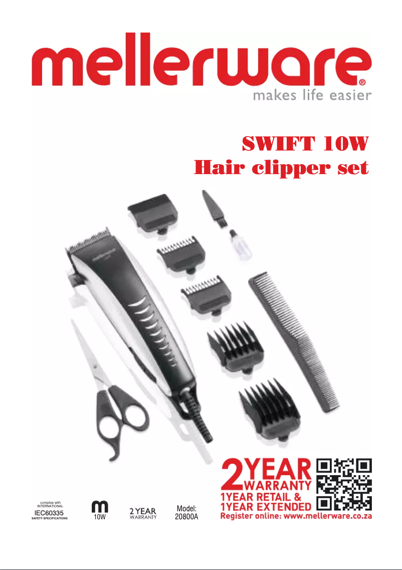 First page image of the manual for 20800A