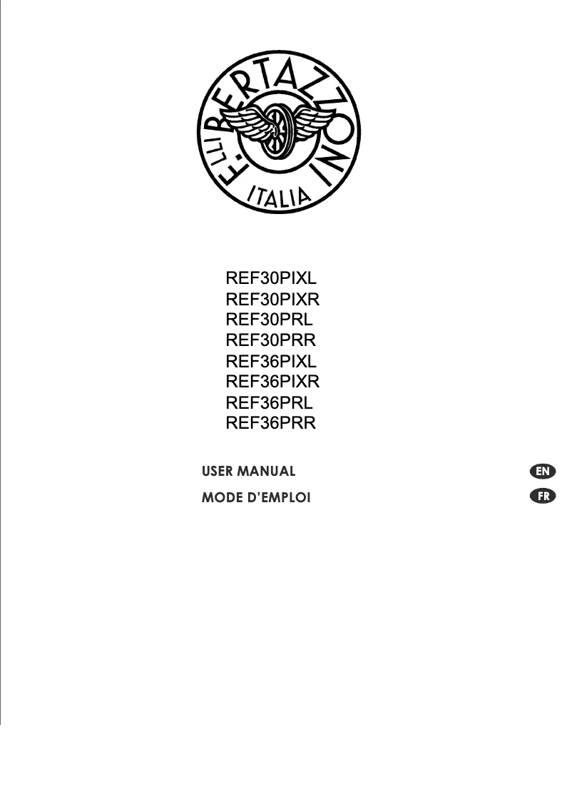First page image of the manual for REF36L